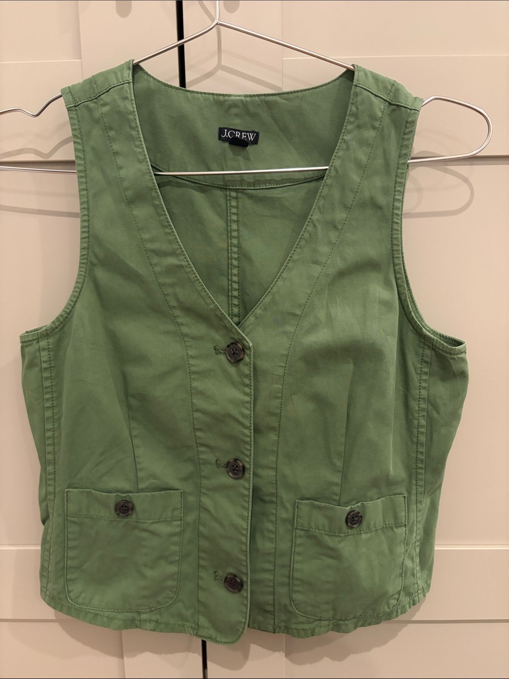 J crew twill vest